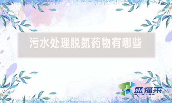污水處理脫氮藥物有哪些？